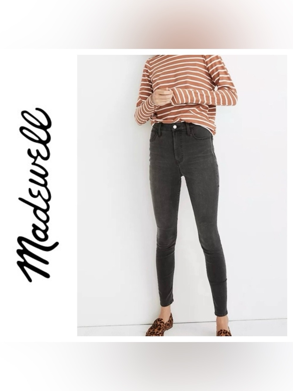 Madewell High-Riser Skinny Skinny Jeans in Washed Black Size 26